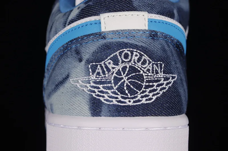 All categories Air Jordan Jordan series basketball shoes Air Jordan 1 Low Z version Air Jordan 1 Low "Washed Denim" AJ1 Joe 1 navy washed denim low-top casual sneakers DM8947-100